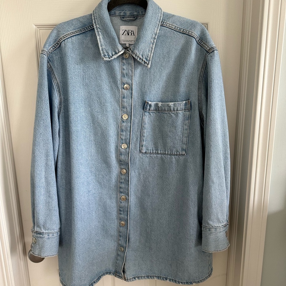Zara women’s denim shirt